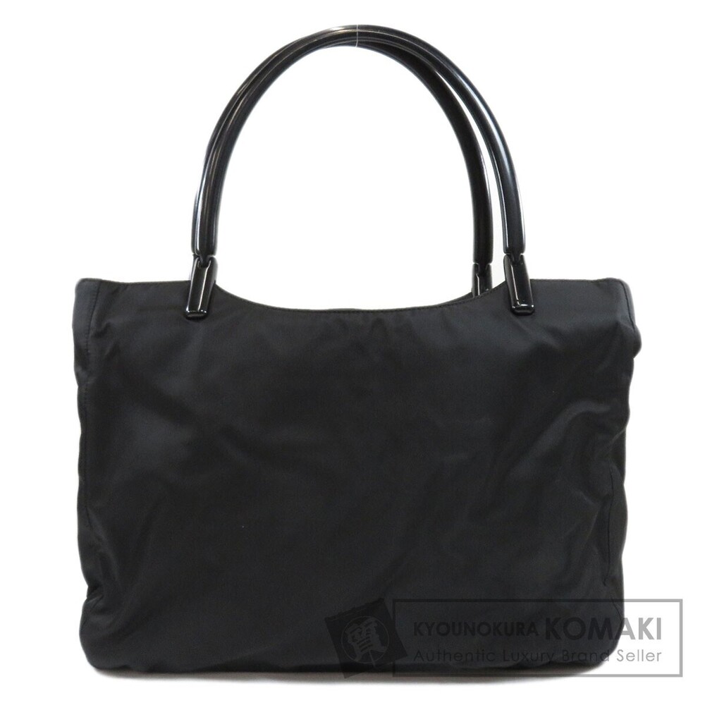 Prada Tessuto tote Shoulder bag black acrylic handles